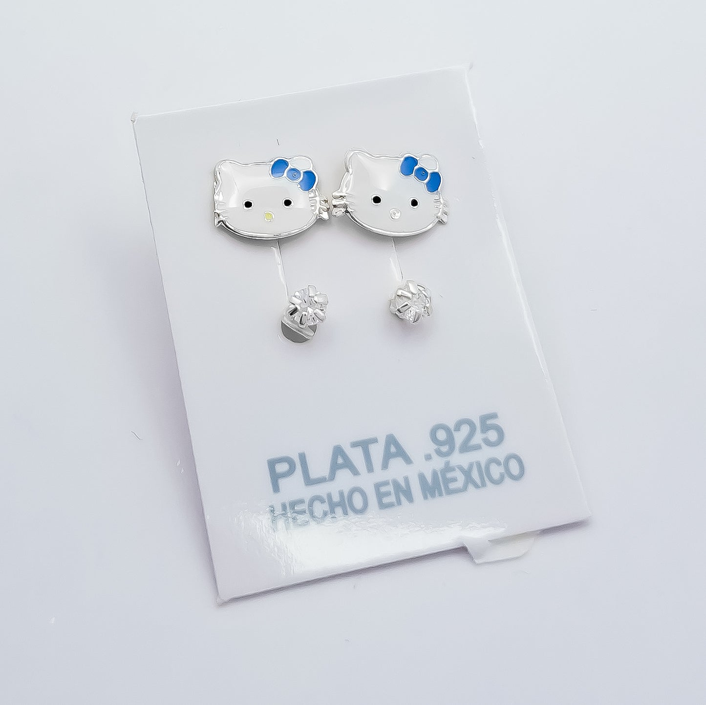 Arete Telefono Kitty Azul