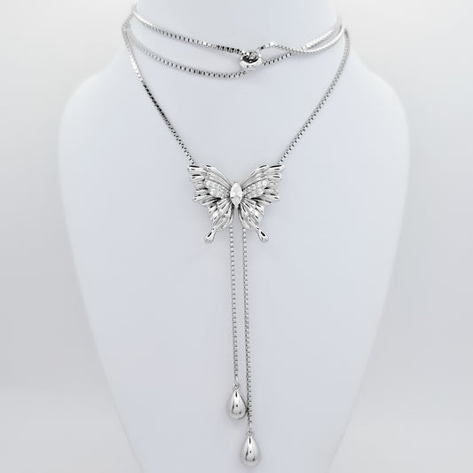 Corbatero Mariposa Zirconia