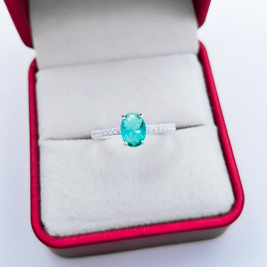 Anillo Zirconia Menta