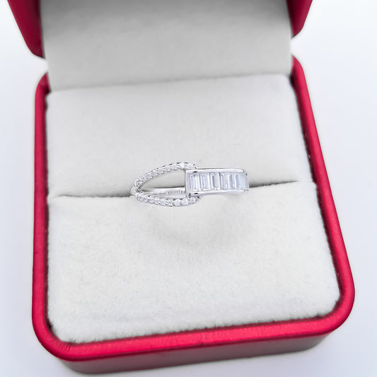 Anillo Zirconia Baguette