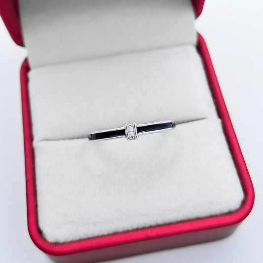 Anillo Zirconia Cuadrito