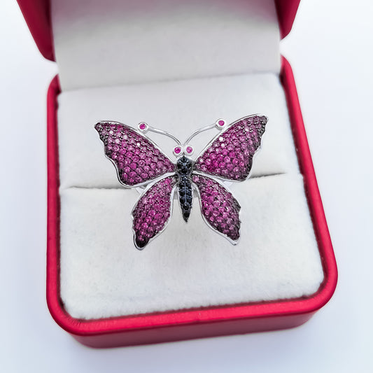 Anillo Mariposa Zirconias