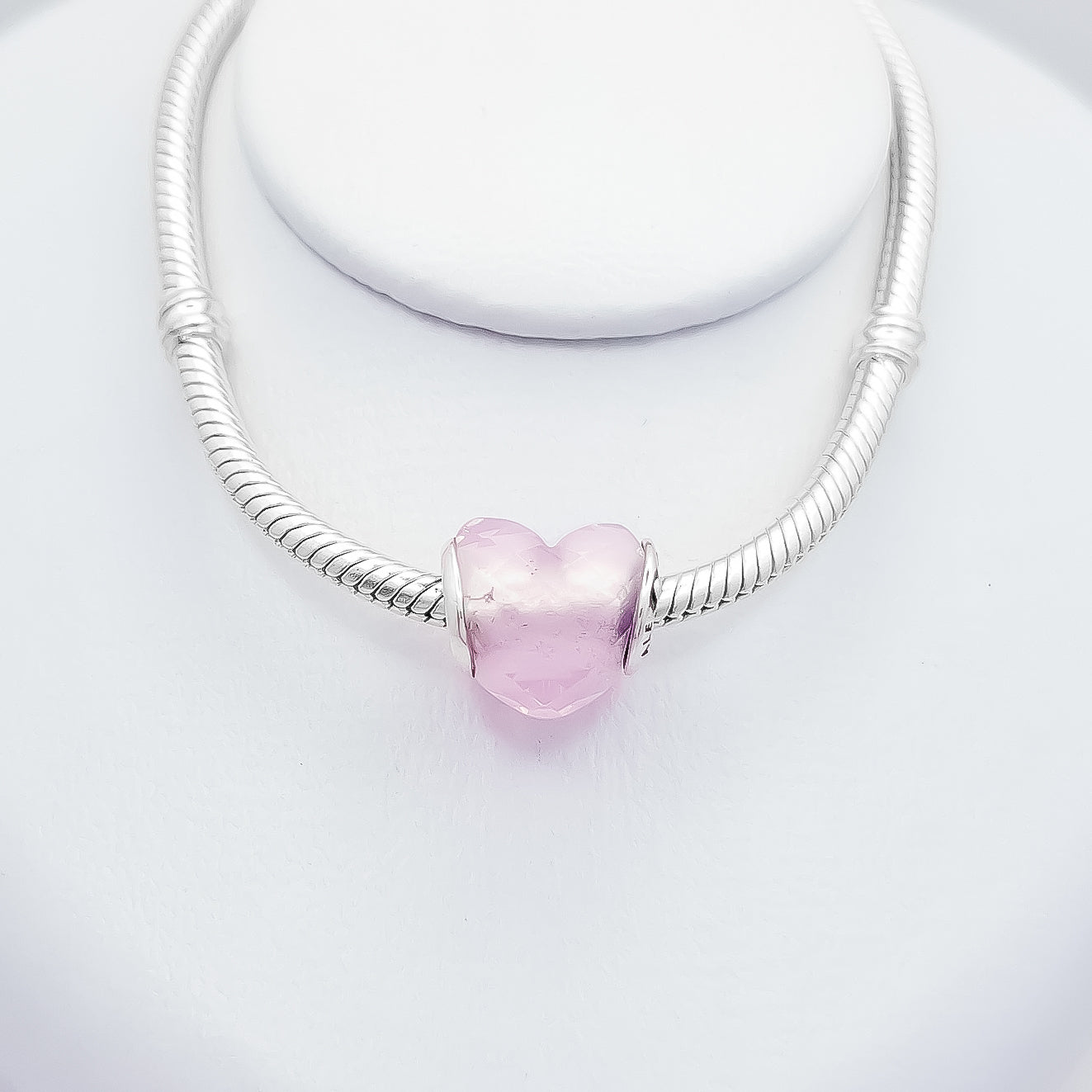 Charm Corazon Rosa Murano