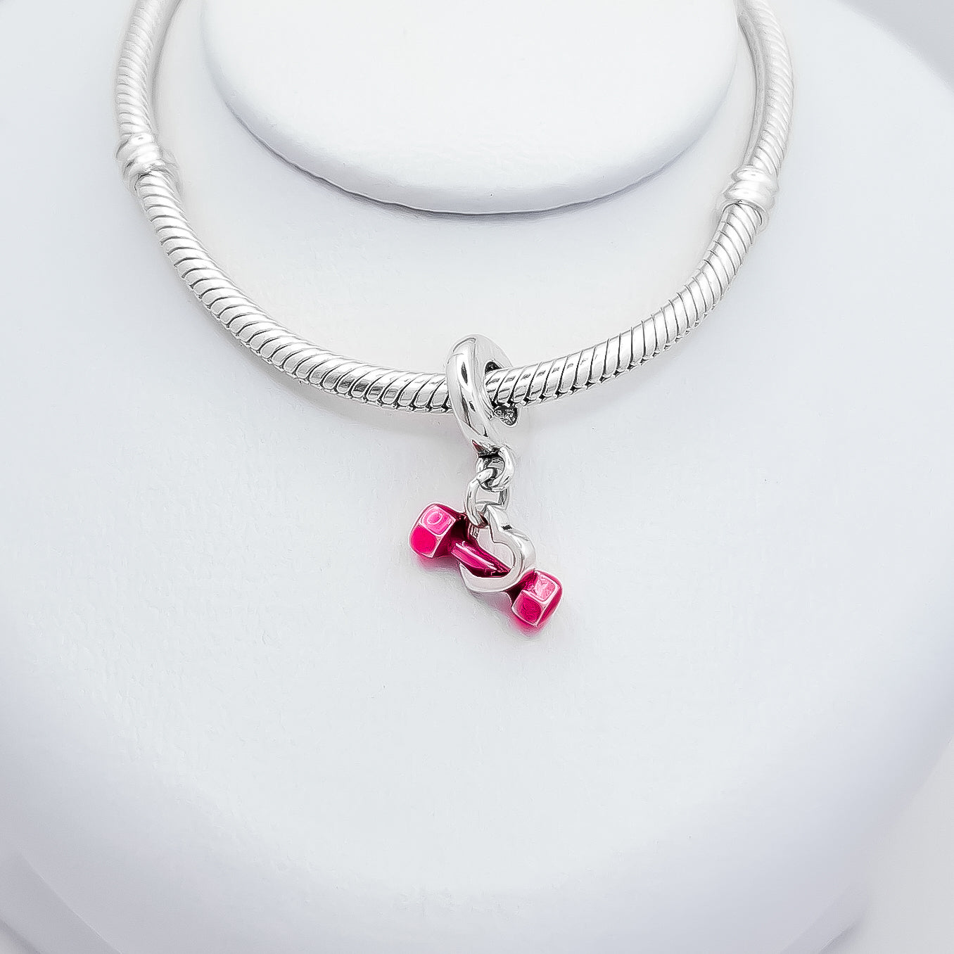 Charm Mancuerna Rosa