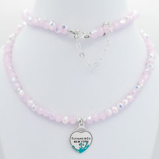 Collar Tiff Corazon Rosa