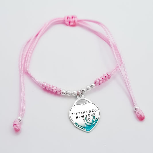 Pulsera Tiff Rosa Corazon