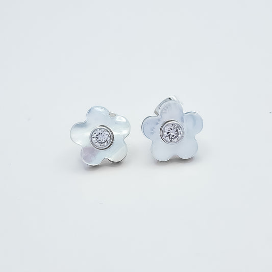 Arete Perla Flor