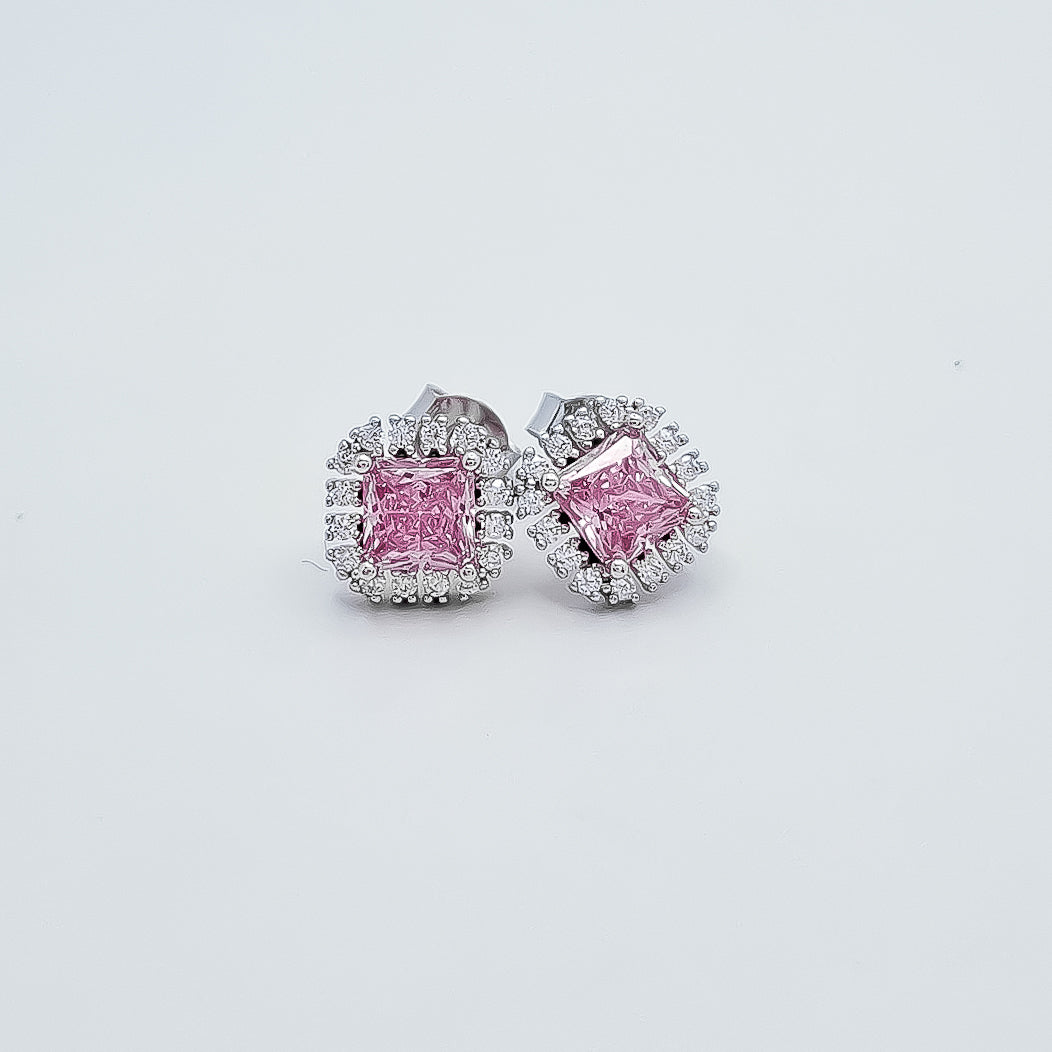 Arete Zirconia Rosa