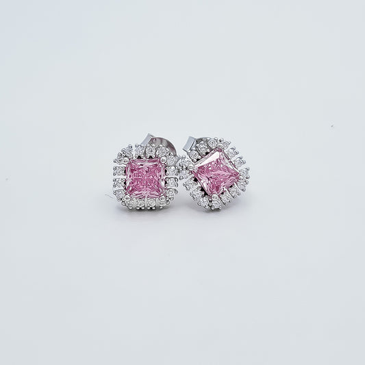 Arete Zirconia Rosa