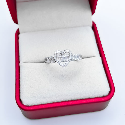 Anillo Zirconia Corazon