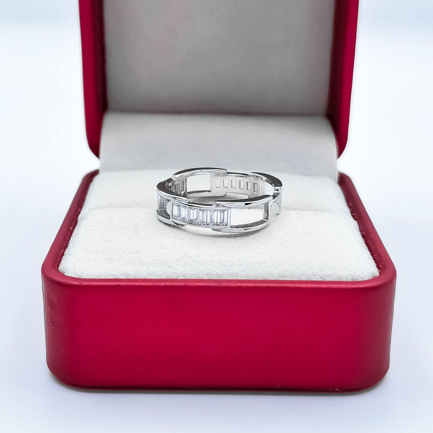 Anillo Zirconia Baguette