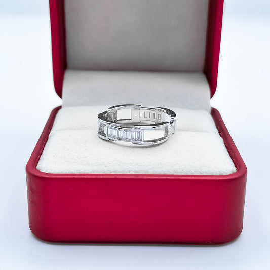Anillo Zirconia Baguette