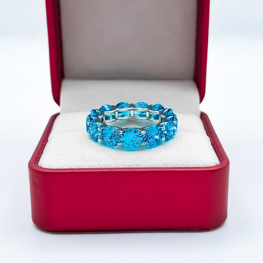 Anillo Zirconia Aqua