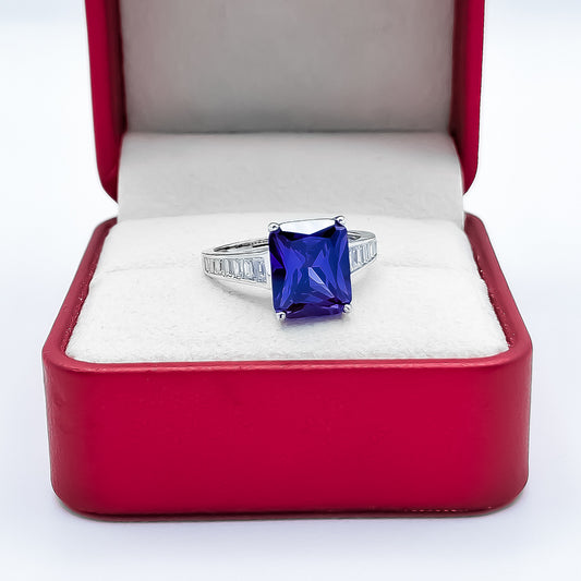 Anillo Cuadro Zirconia