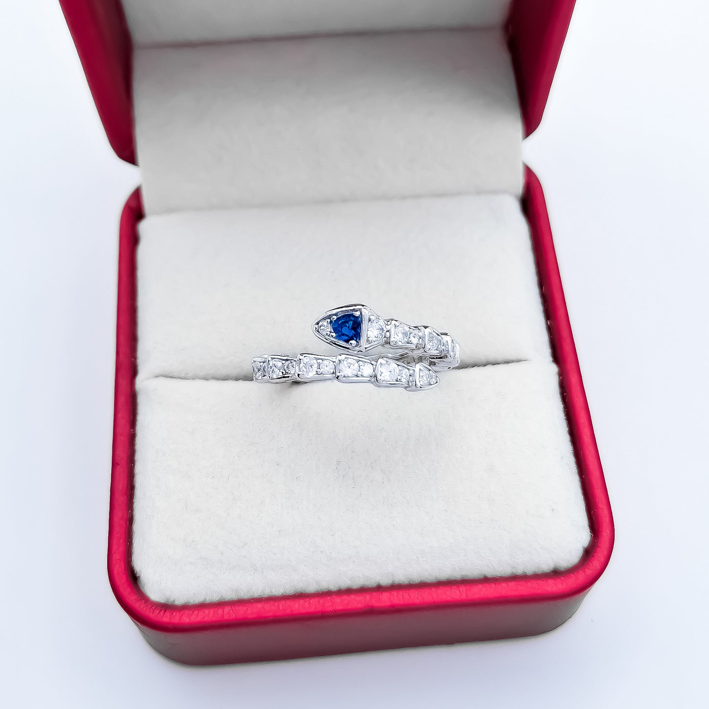 Anillo Zirconia Azul