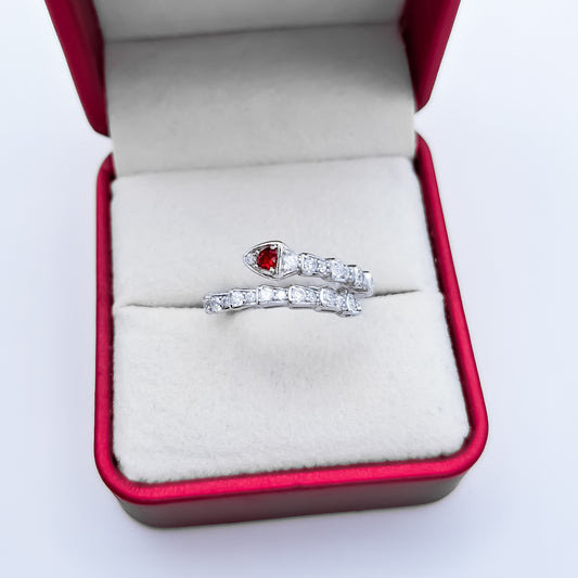 Anillo Zirconia Roja