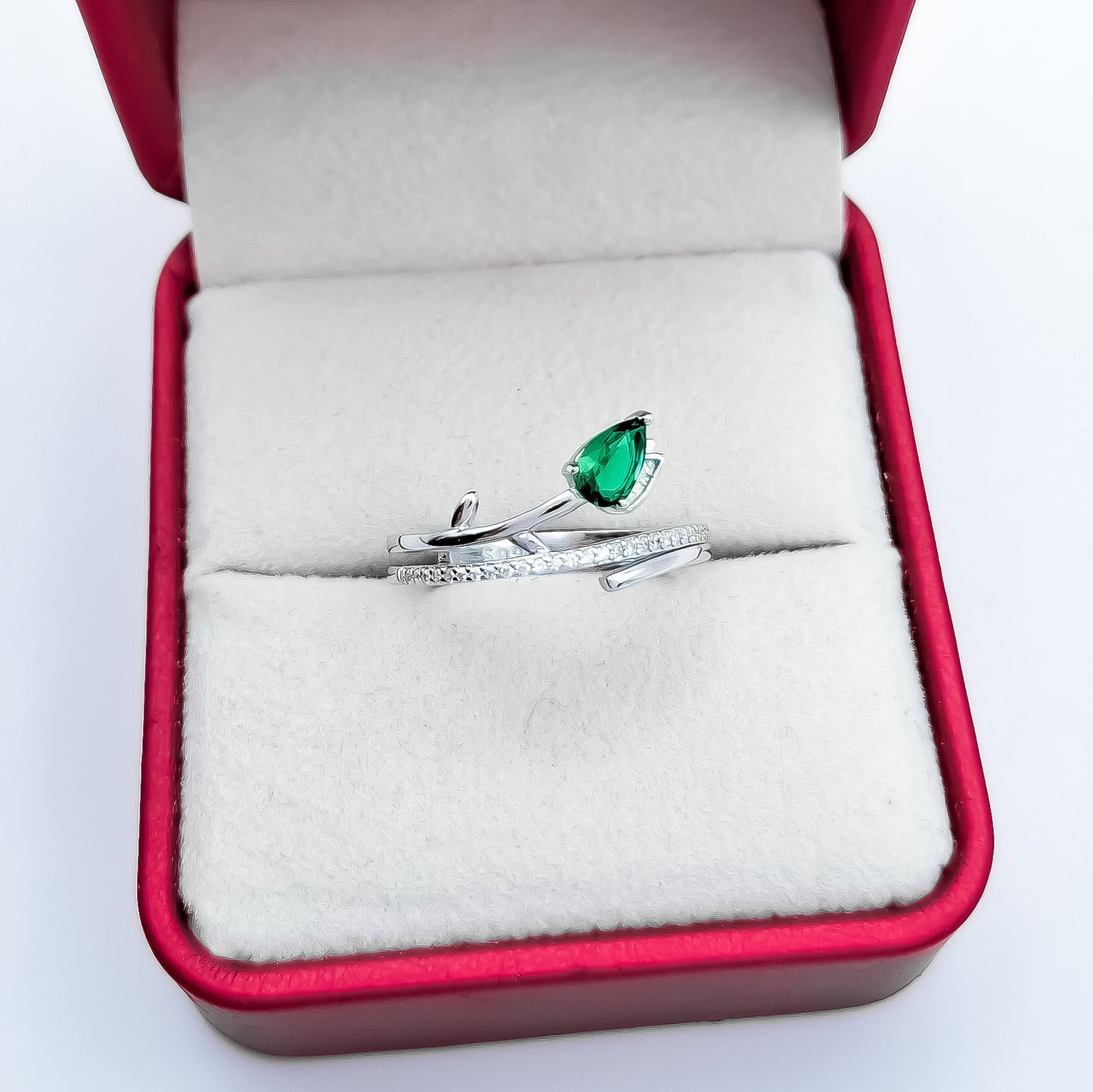 Anillo Zirconia Verdes