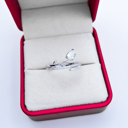 Anillo Zirconia Blanca