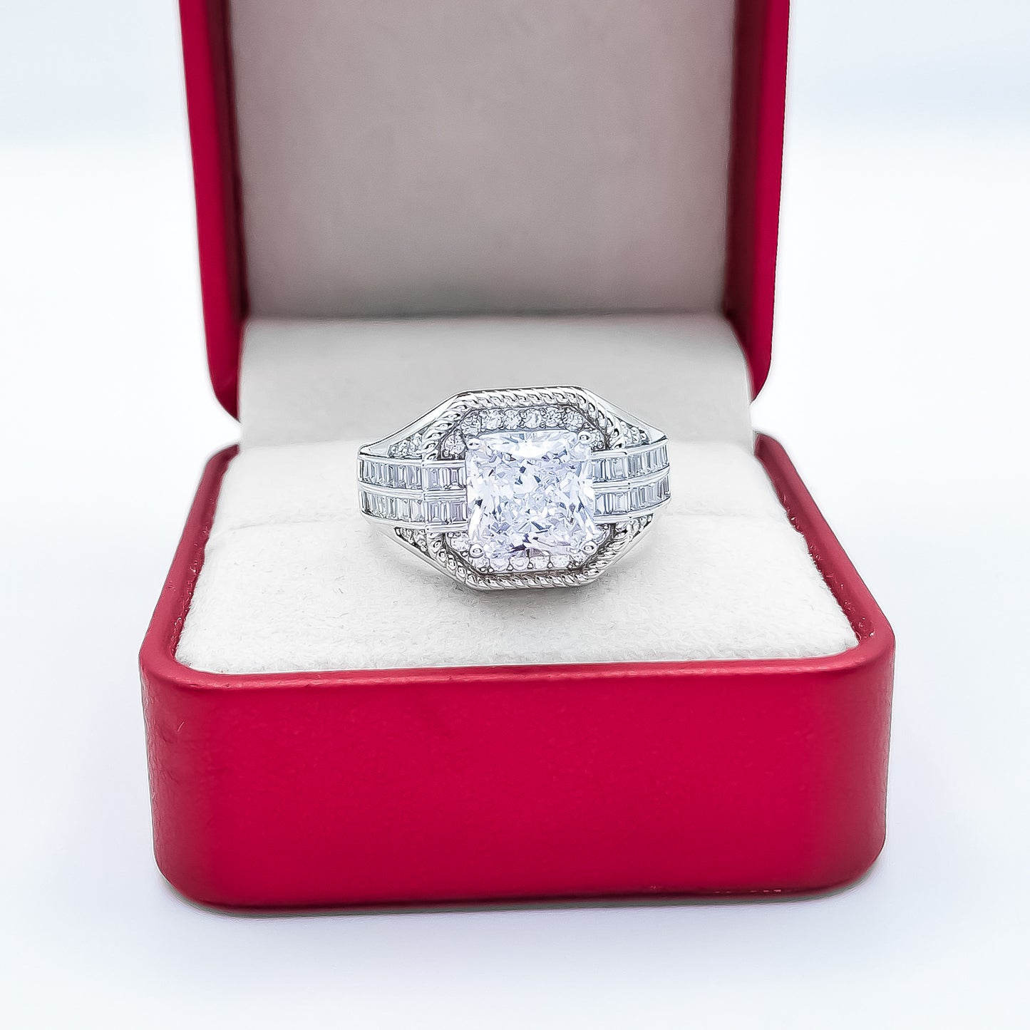 Anillo Zirconia Blanca