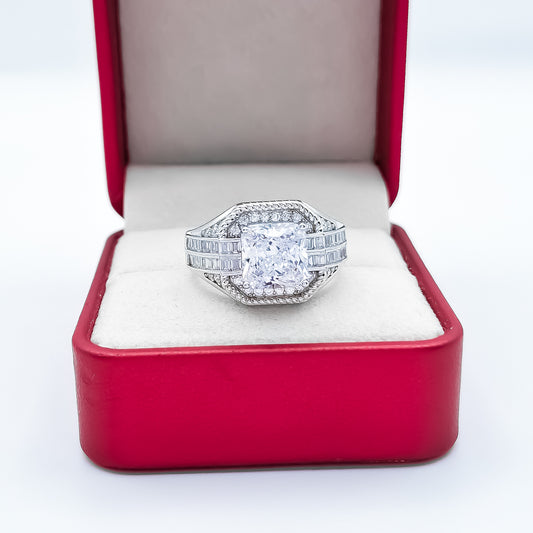 Anillo Zirconia Blanca