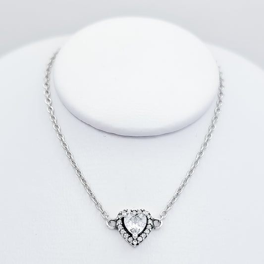 Pulsera Corazon Blanco