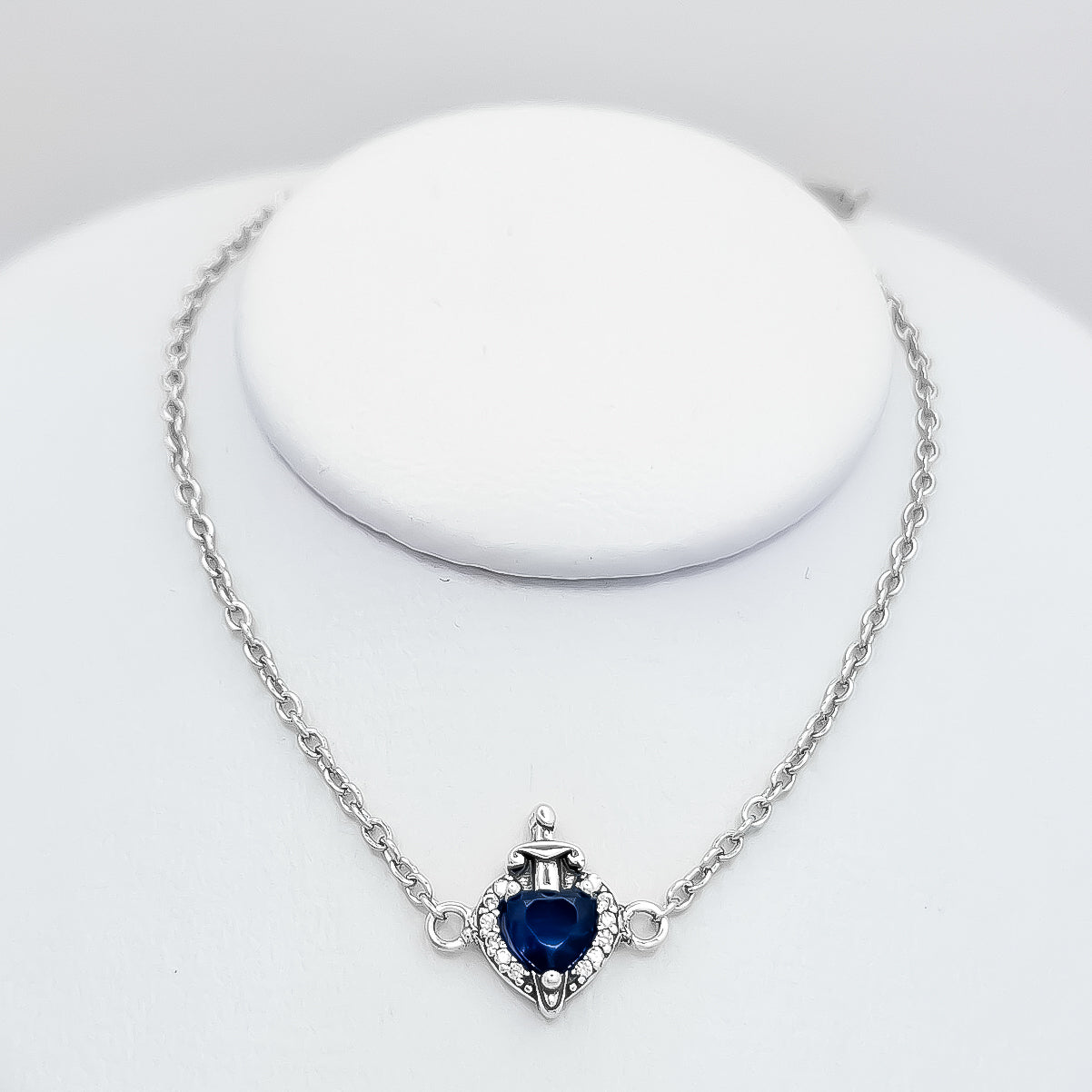 Pulsera Corazon Espada Azul