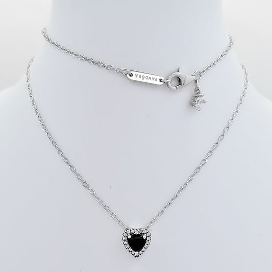 Collar Corazon Negro