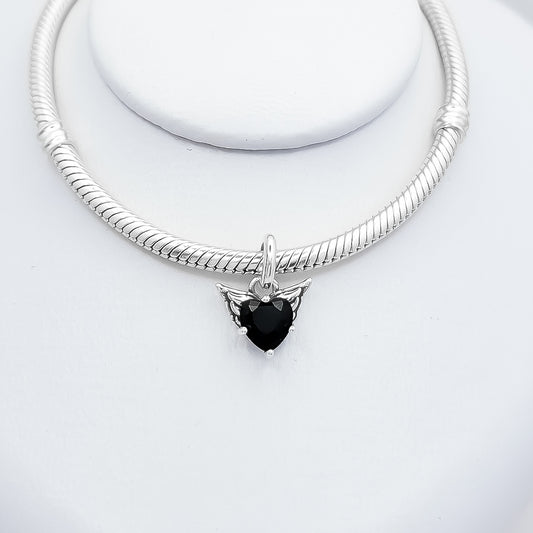 Charm Mini Corazon Negro
