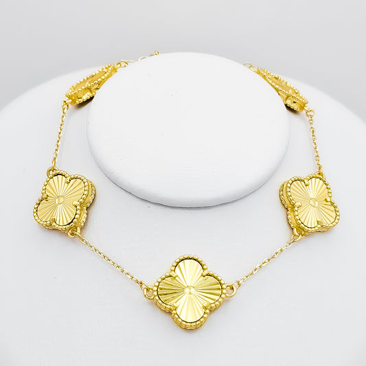 Pulsera Van Diamantada Dorada