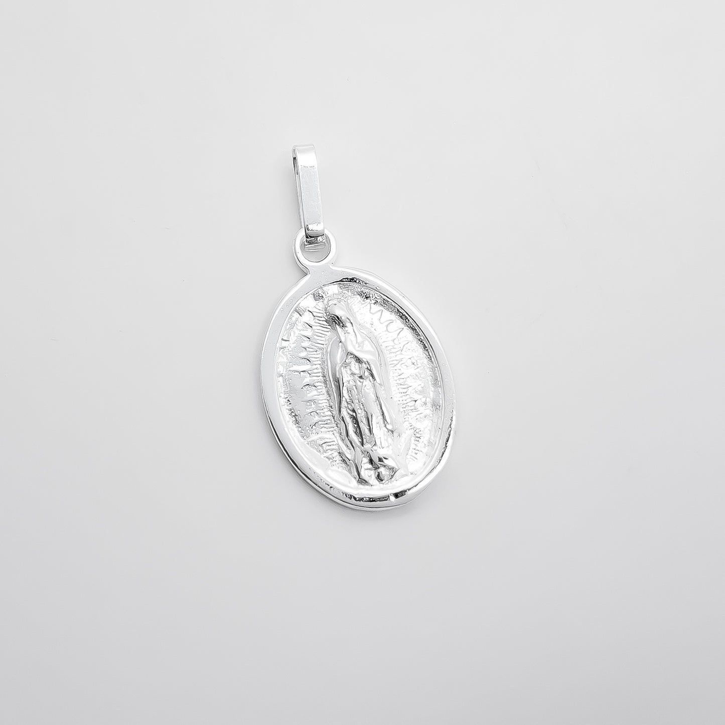 Dije Medalla Virgen Blanco