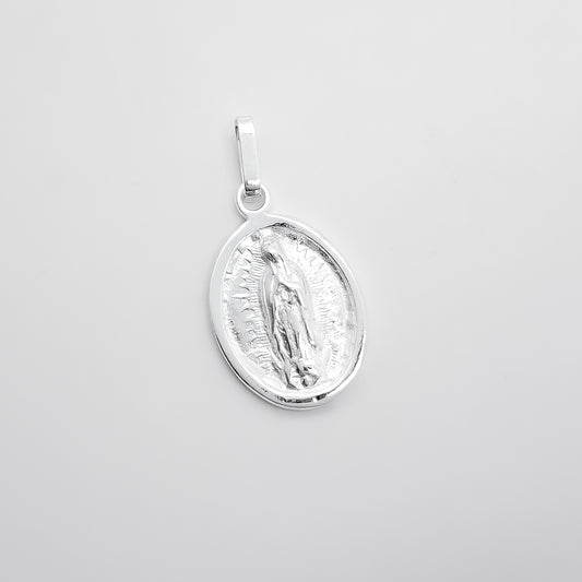 Dije Medalla Virgen Blanco