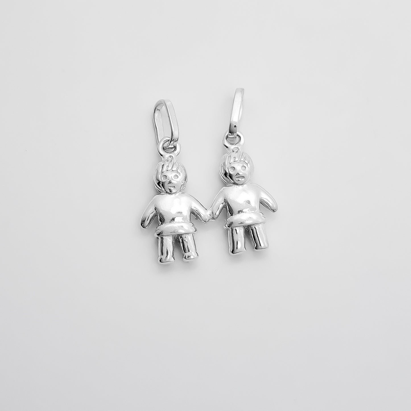 Dije 2 Niños Blanco