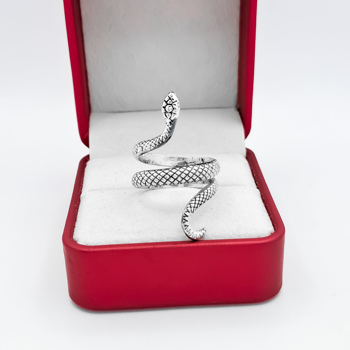 Anillo Serpiente Pavonado