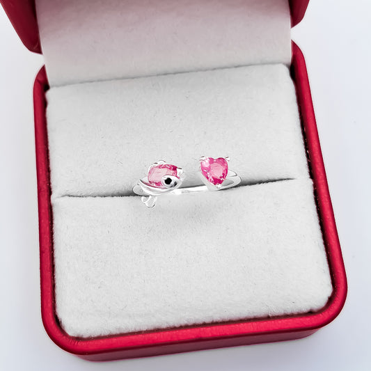 Anillo Rosa Zirconia