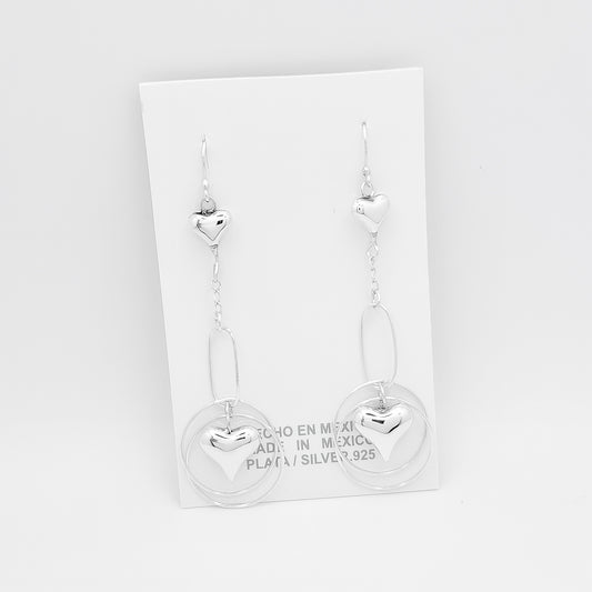 Arete Largo Circulo Corazon