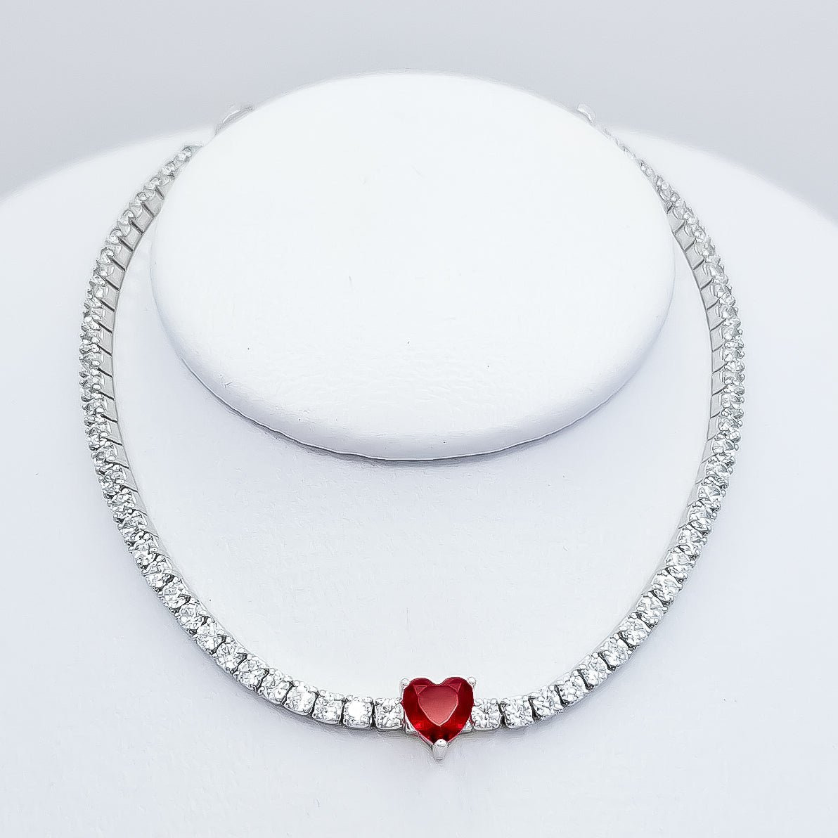 Pulsera Zirconia Roja