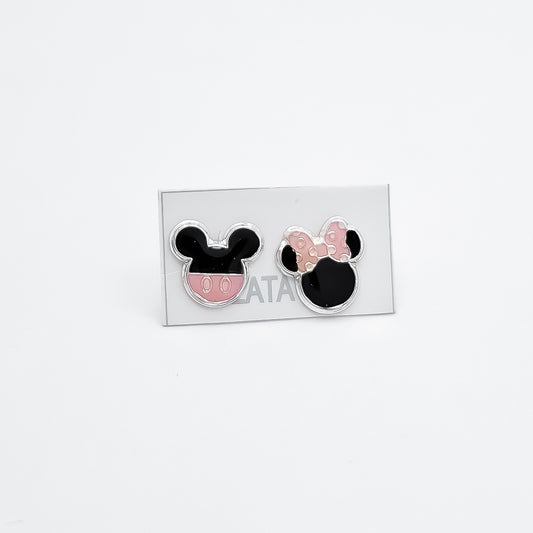 Broquel Minnie y Mickey Rosa