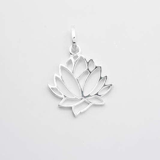 Dije Flor de Loto Blanco