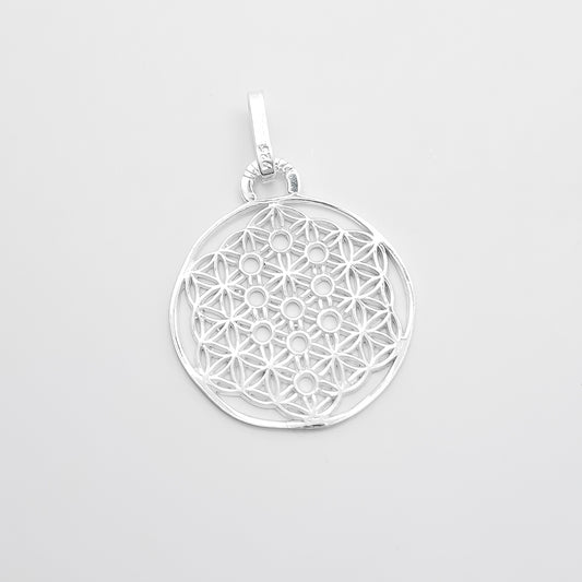 Dije Flor de la Vida Blanco