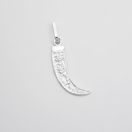 Dije Colmillo de la Suerte Blanco