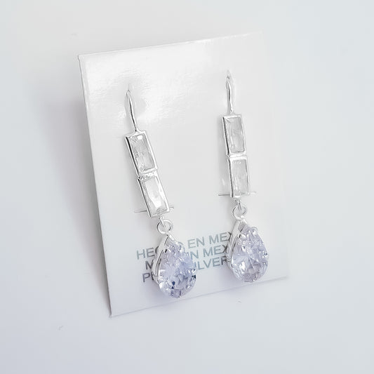 Arete Gota Blanco