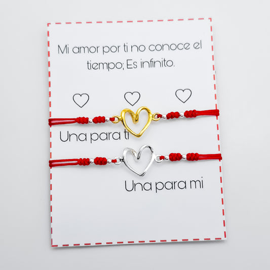 Pulsera Corazones Duo