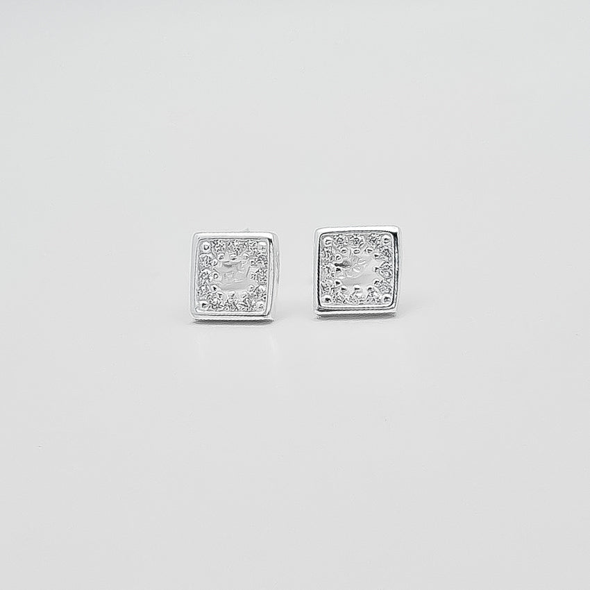 Arete Cuadro Zirconia