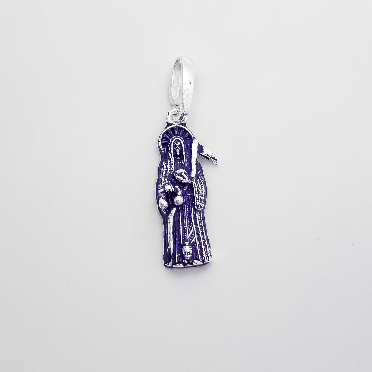 Dije Santa Muerte Mini Morada