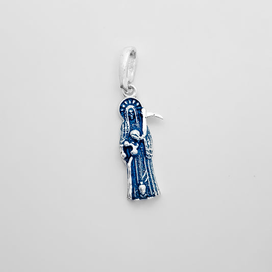 Dije Santa Muerte Mini Azul