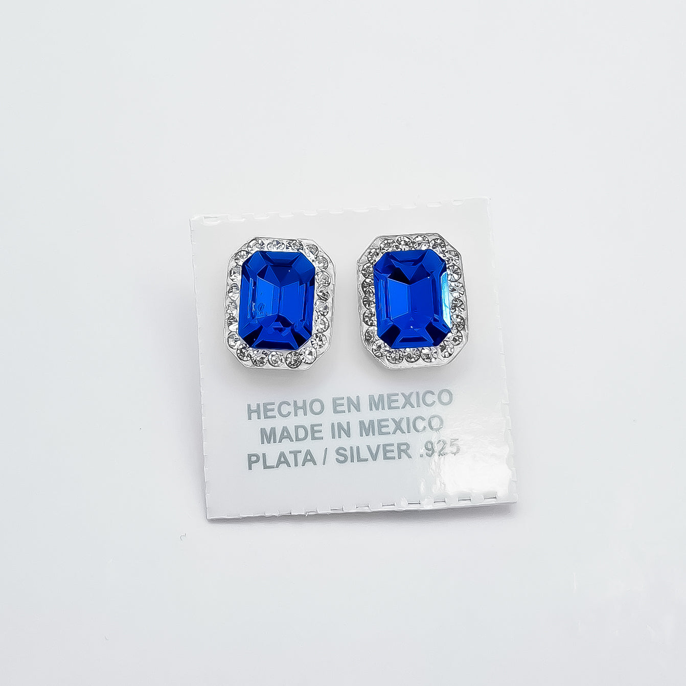 Arete Cuadro Azul