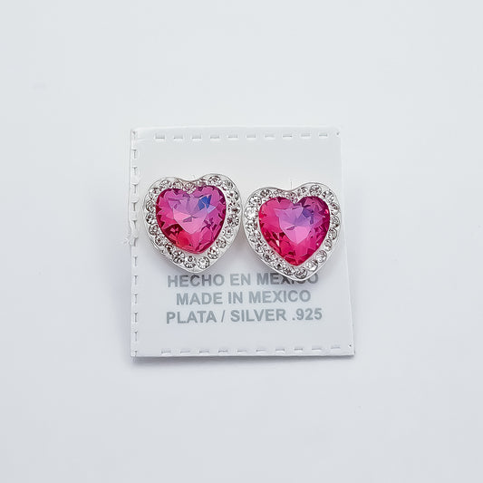 Arete Corazon Rosa