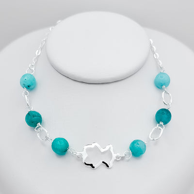 Pulsera Oso Agata Verde