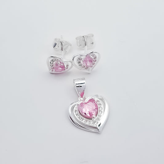 Set Corazon Rosa