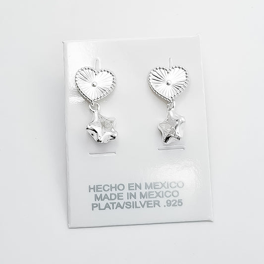 Arete Corazon Estrella Blanco
